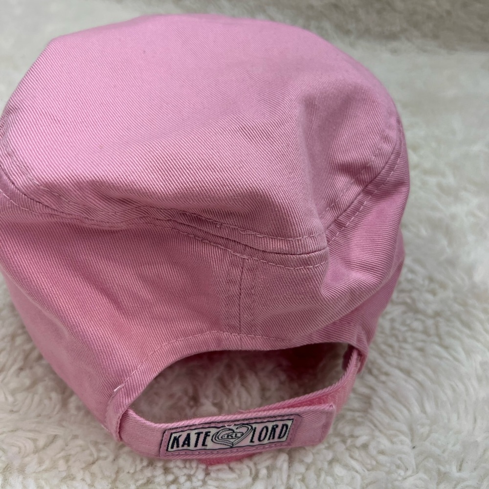 Kate Lord Pink Adjustable Cap hat Olde Hickory Print NWOT - Picture 5 of 6